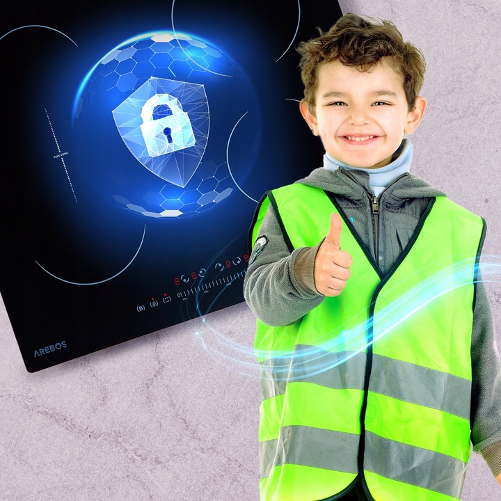 Arebos - Płyta indukcyjna ze strefami Flex | 7200 W | 4 płyty