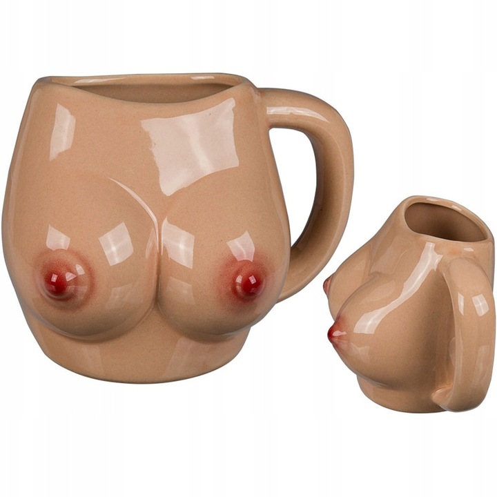 Kubek Ceramiczny - Piersi, Super Kubek Cycki! - Śmieszny Prezent