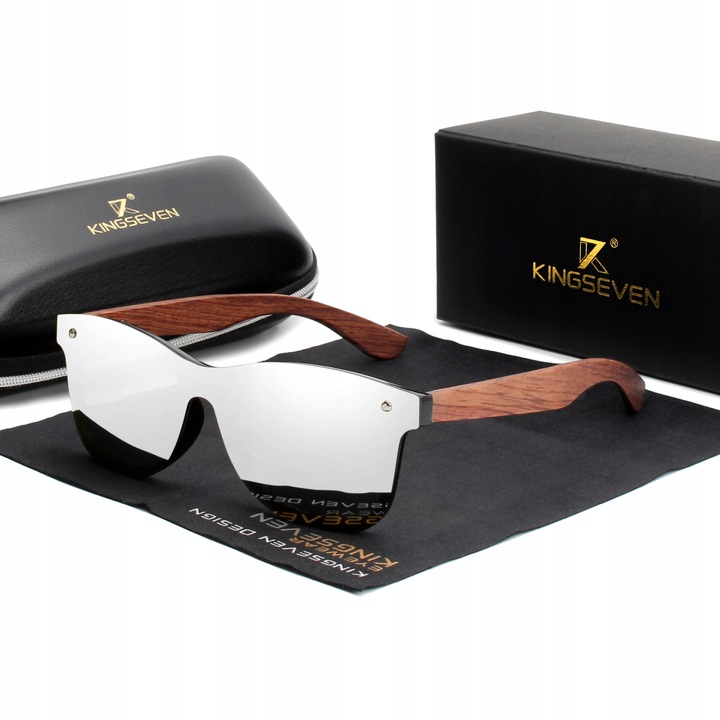 Okulary Przeciwsłoneczne Polaryzacyjne KINGSEVEN Filtr UV400 DREWNIANE 2024