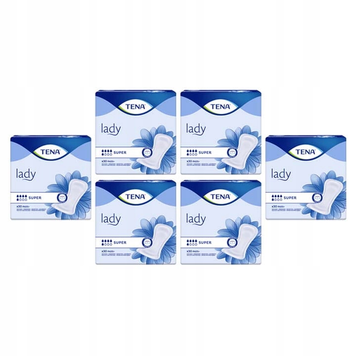 Podpaski urologiczne na nietrzymanie moczu TENA Lady Super wkładki