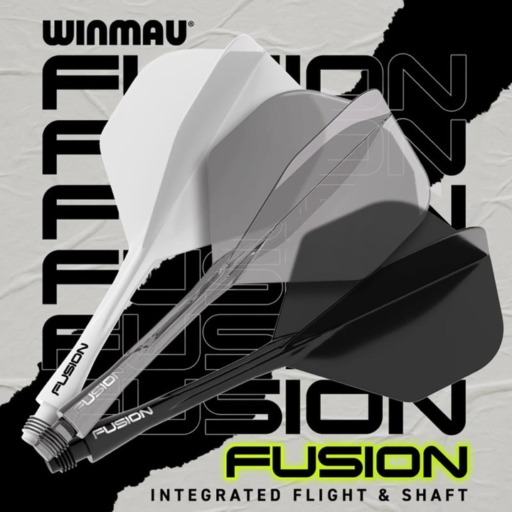 SHAFTY PIÓRKA SYSTEM WINMAU FUSION CZARNY SHORT