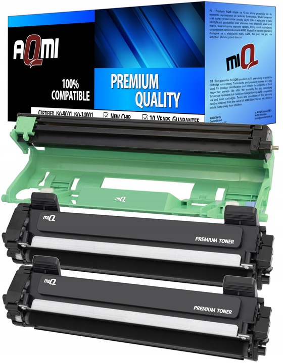 2x TONER XL + BĘBEN DO BROTHER HL-1110E DCP-1510E DCP-1512E DCP-1610WE