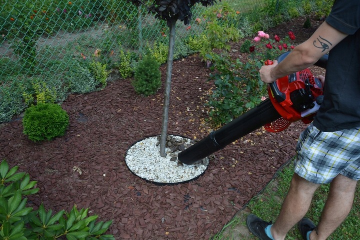 DMUCHAWA SPALINOWA DO LIŚCI ŚNIEGU ODKURZACZ OGRODOWA Z ROZDRABNIACZEM