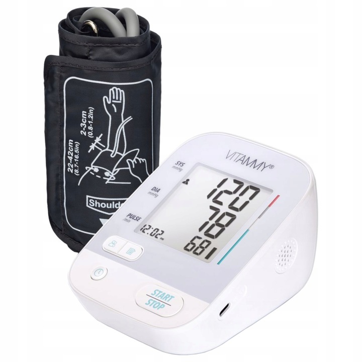 CIŚNIENIOMIERZ NARAMIENNY NEXT E5B ARYTMIA ZASILACZ ETUI PODŚWIETLANY EKRAN