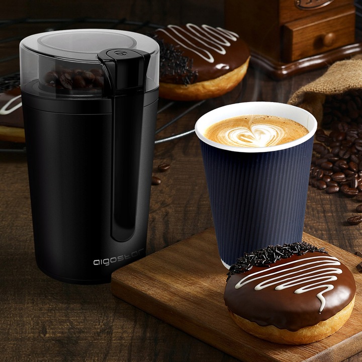 MŁYNEK ELEKTRYCZNY AIGOSTAR DO KAWY DO ZIAREN ZIÓŁ ORZECHÓW 200W