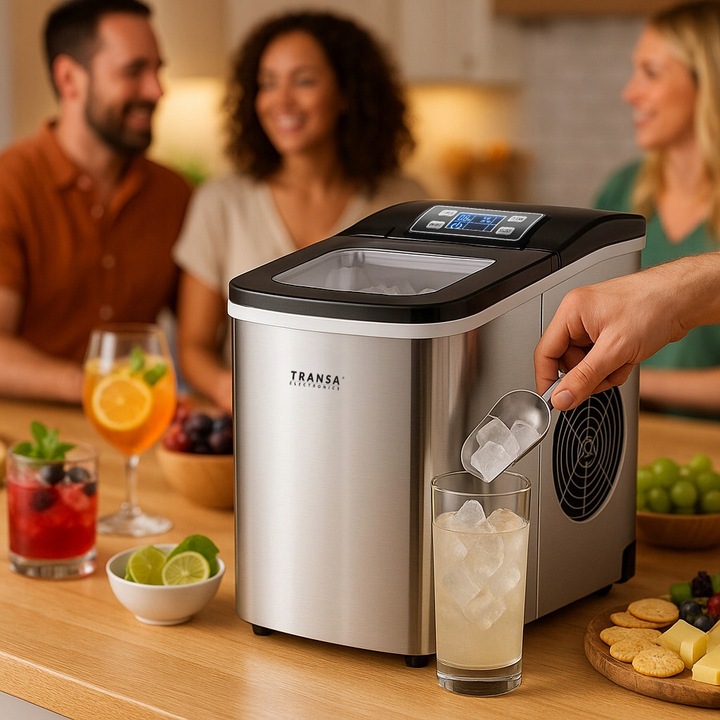 Kostkarka do lodu Maszyna do kostek Icely Automatyczna 12 kg / 24 h