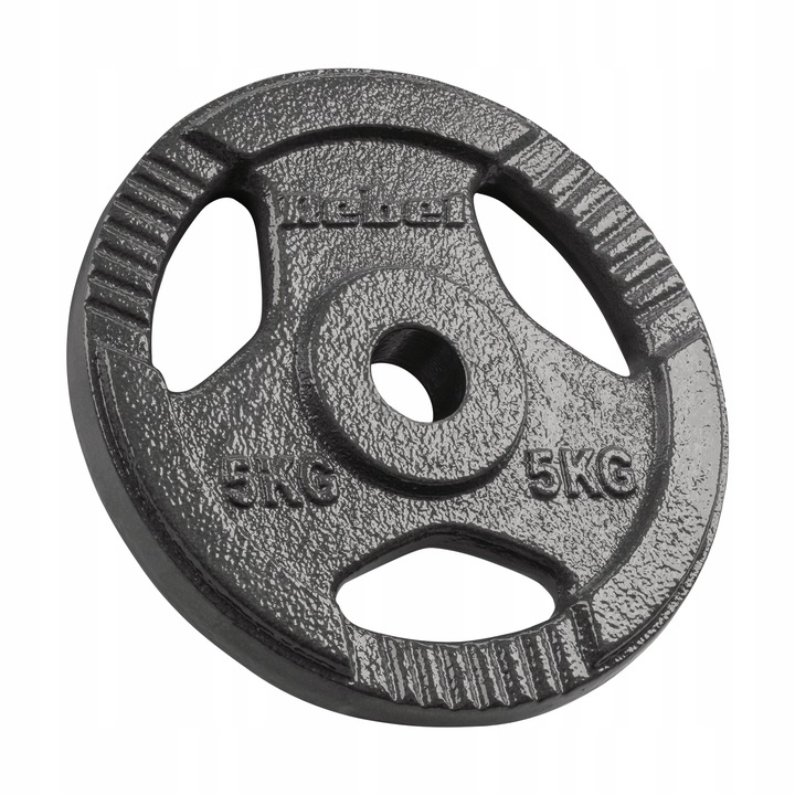 Obciążenie żeliwne zestaw 4x5kg 20kg otwór 31mm talerz z uchwytami REBEL