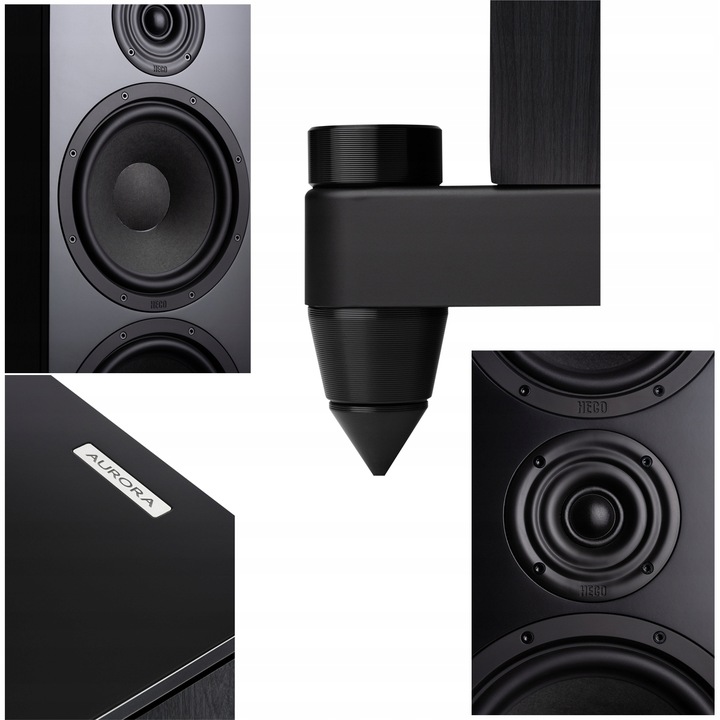 HECO Aurora XT 700 + 300 + Center ZESTAW KOLUMN KINA DOMOWEGO 5.0 WALNUT