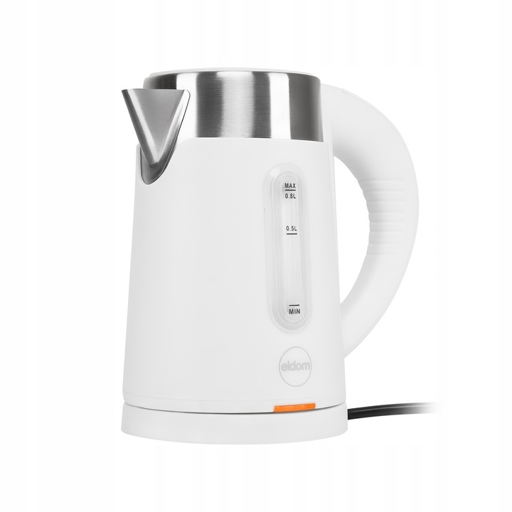 CZAJNIK ELEKTRYCZNY BEZPRZEWODOWY 0,8L BIAŁY MAŁY TURYSTYCZNY 1000 W