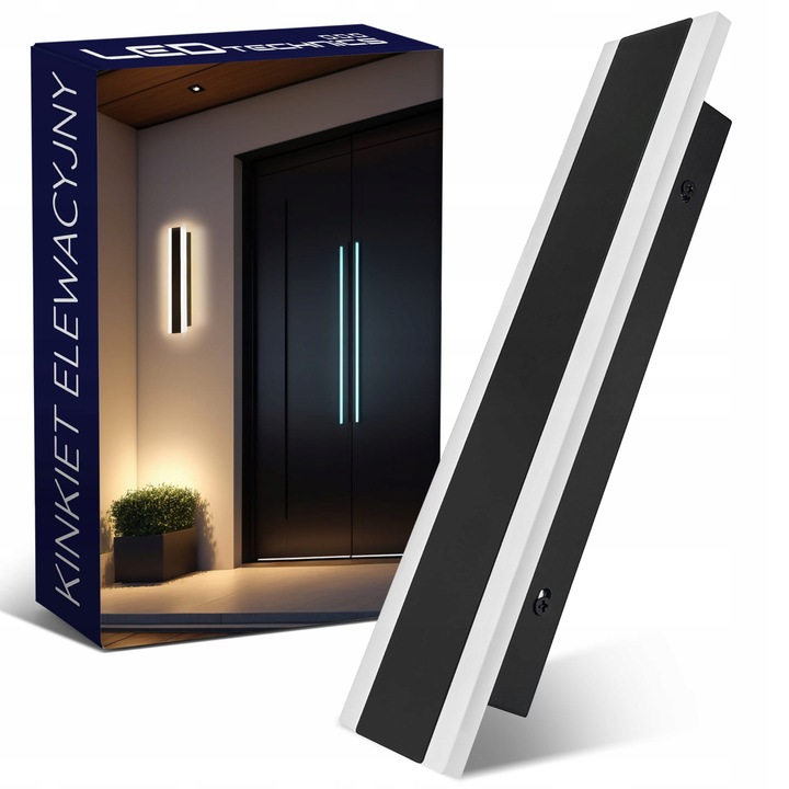 Lampa elewacyjna ogrodowa kinkiet zewnętrzny IP65 ścienny 9W LED CCD