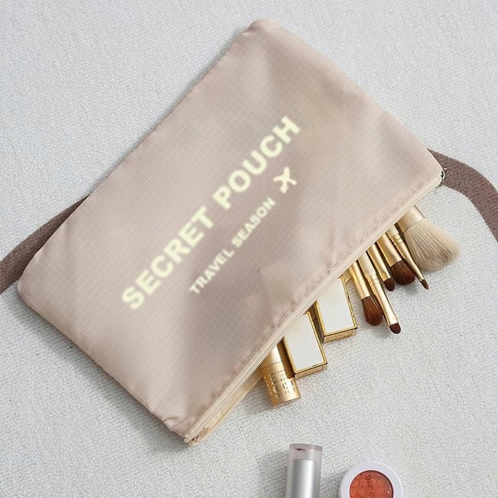 ORGANIZER DO WALIZKI PODRÓŻNY POJEMNY ZESTAW TORBY SZAFY PRANIE 7szt. Krem