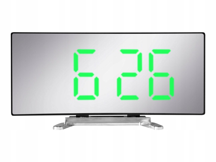 ZEGAR CYFROWY ZEGAREK ELEKTRONICZNY STOJĄCY TERMOMETR GODZINA BUDZIK LCD