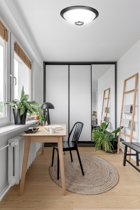 Plafon LED Lampa sufitowa Panel Czujnik ruchu i zmierzchu E27