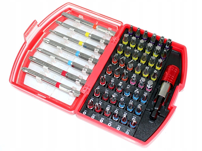 ZESTAW BITÓW BITY KOŃCÓWKI IMBUS HEX TORX PH PZ 56