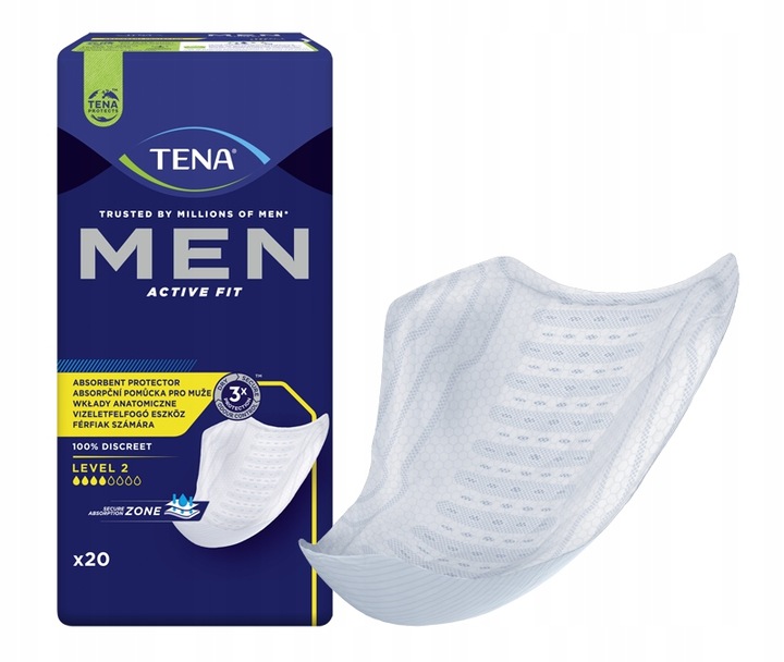 TENA MEN LEVEL 2 MEDIUM wkłady anatomiczne 20 szt.
