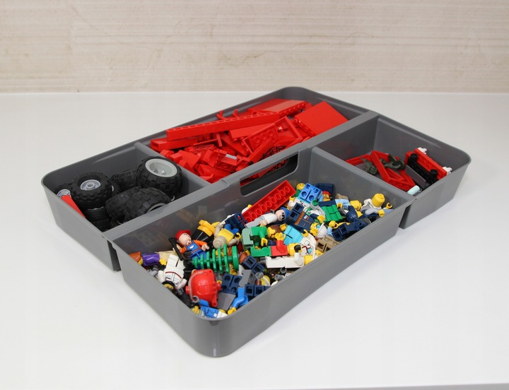 Pojemnik 15,5 l pudełko na klocki lego przezroczysty organizer z