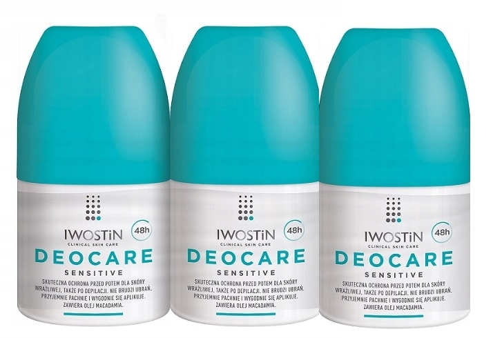 IWOSTIN DEOCARE Sensitive Antyperspirant 50 ML x3