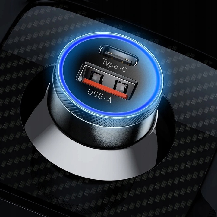 SZYBKA MOCNA Ładowarka Samochodowa USB 54W do telefonu QC3.0 PD 3.0 USB-C
