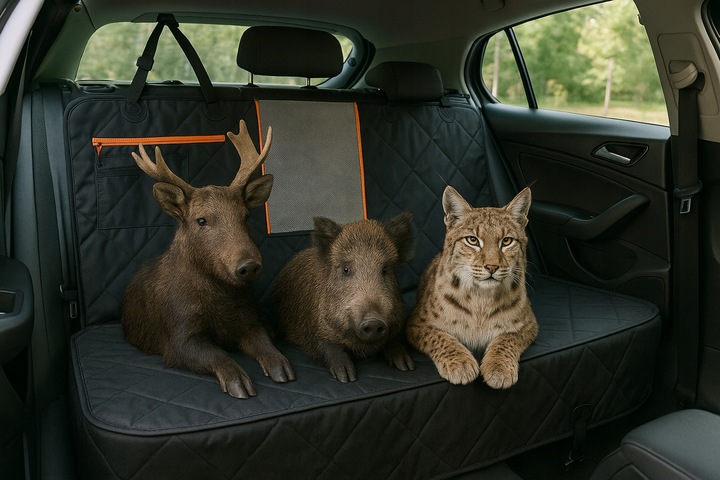 MATA SAMOCHODOWA DLA PSA OCHRONNA POKROWIEC NA FOTELE TRANSPORTER DO AUTA