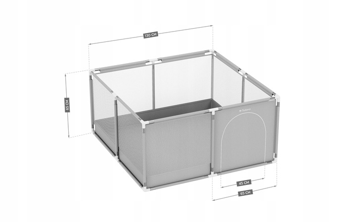 Kojec Dziecięcy Bezpieczny DLA DZIECI TULANO Cozy 20 130 x 130cm