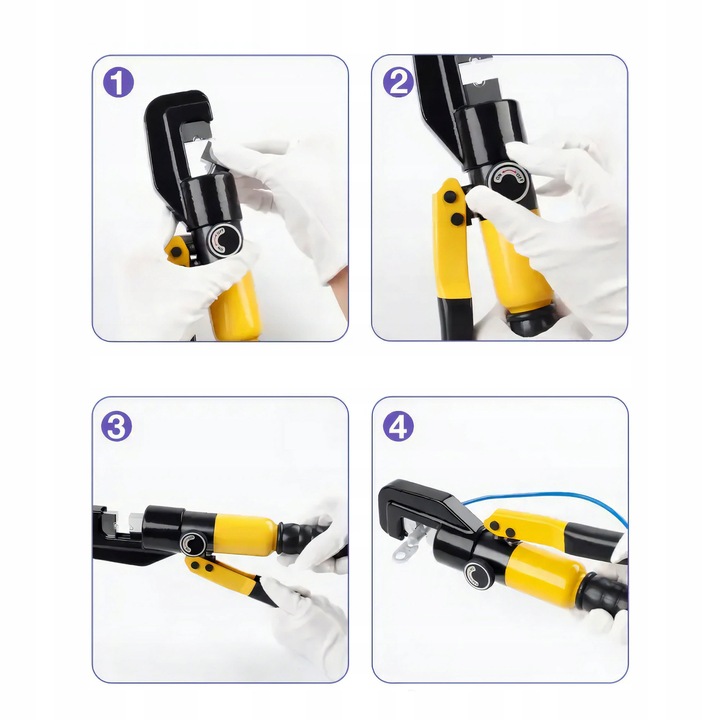 ZACISKARKA HYDRAULICZNA DO TULEJEK KABLOWYCH MATRYCE 4-70MM ZESTAW XL