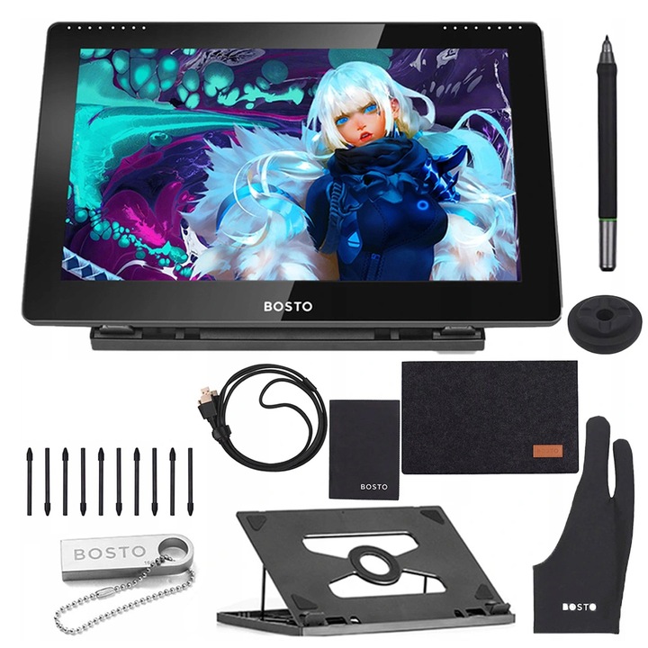 Tablet graficzny BOSTO 16HD 15.6'' LCD z piórem