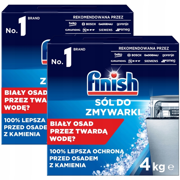 Finish Sól Ochronna do Zmywarki 4 kg x2