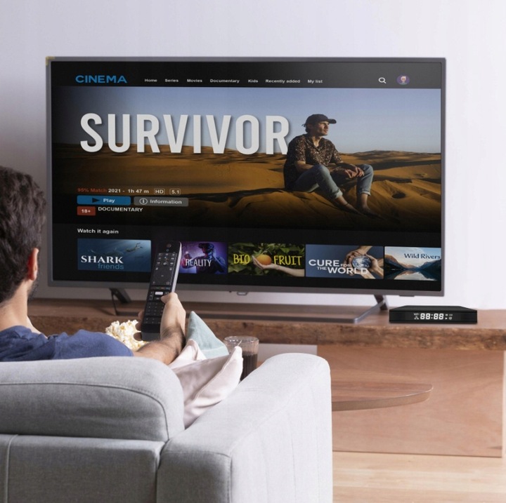 SMART BOX TV 4K 8K ANDROID TV 13 WIFI 6 BLUETOOTH 5 PRZYSTAWKA