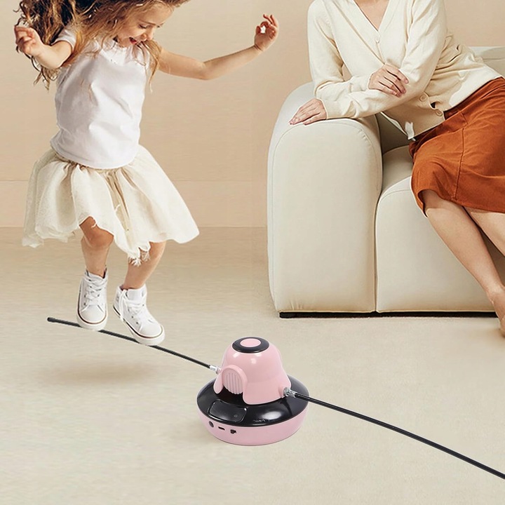 SKAKANKA INTELIGENTNA AUTOMATYCZNA DLA DZIECKO Z LED LICZNIK + PILOT RÓŻOWY