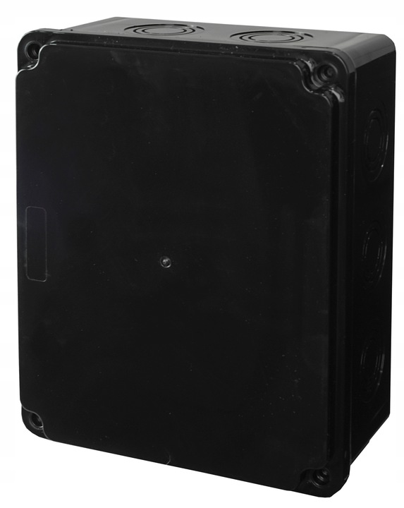 CZARNA PUSZKA INSTALACYJNA HERMETYCZNA ELEKTRYCZNA OBUDOWA 190X150X80