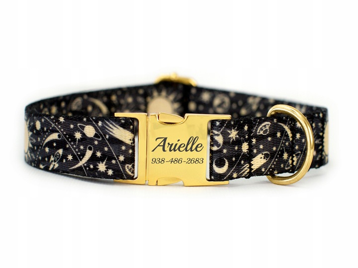 Obroża dla psa z klamrą Space rozmiar M