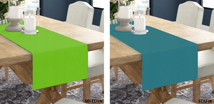 BIEŻNIK OBRUS GŁADKI MATOWY 40x220 KOLORY