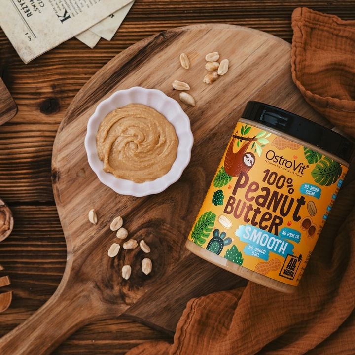 OstroVit Peanut Butter x3 MASŁO ORZECHOWE SMOOTH Krem Orzechowy