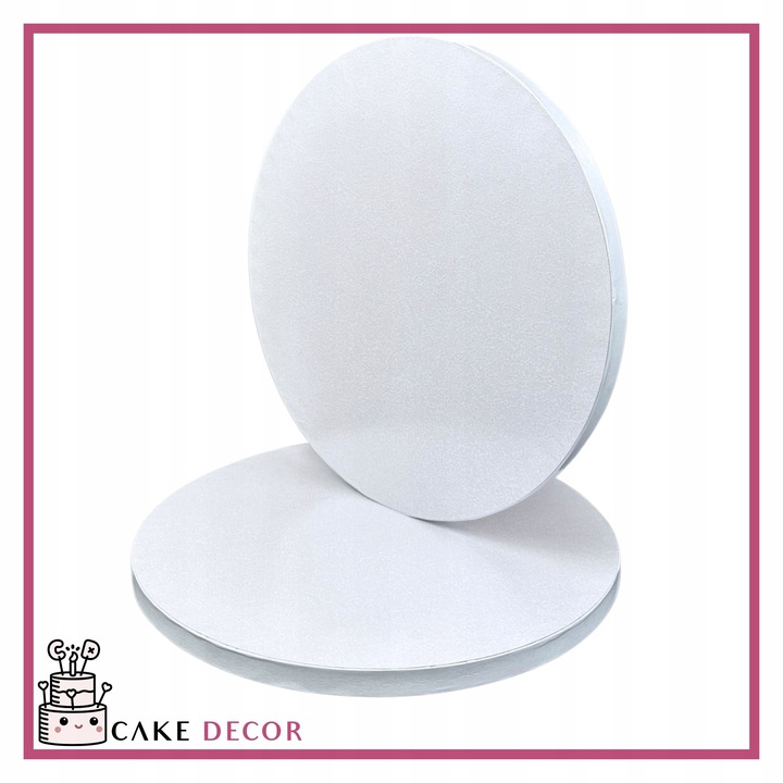 Podkład pod tort gruby Biały 40 cm Cakedecor