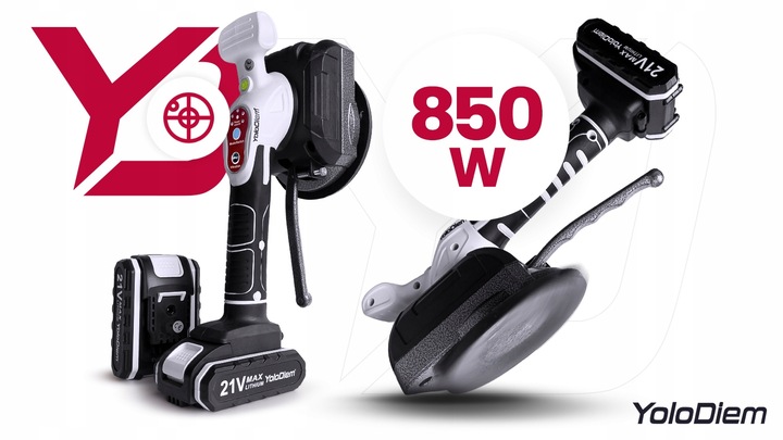 WIBRUJĄCA PRZYSSAWKA DO PŁYTEK WIBRATOR DO PŁYTEK PRO 21V AKU 2x2AH