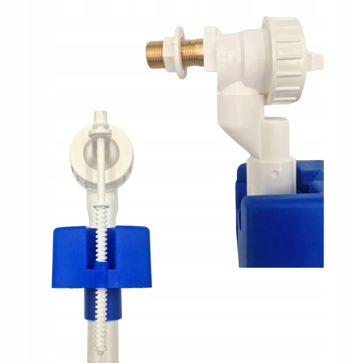 Zawór napełniający 1/2 mosiężny do spłuczki DN15 uniwersalny pływak WC