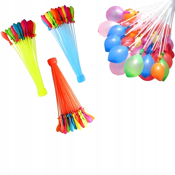 BOMBY WODNE BALONY BALONIKI NA WODĘ AUTOMATYCZNE ZESTAW 111 ŚMINGUS