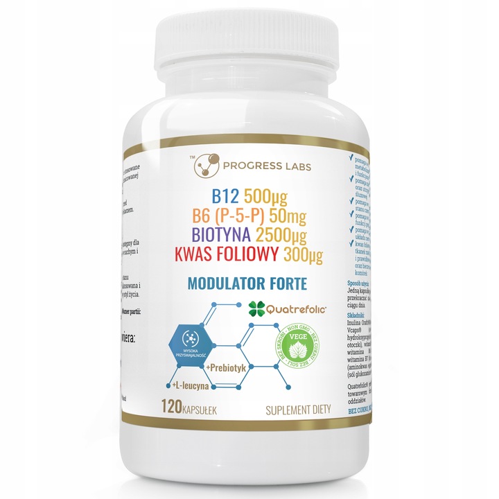MODULATOR HOMOCYSTEINY B12 B6 B7 B9 Kwas Foliowy