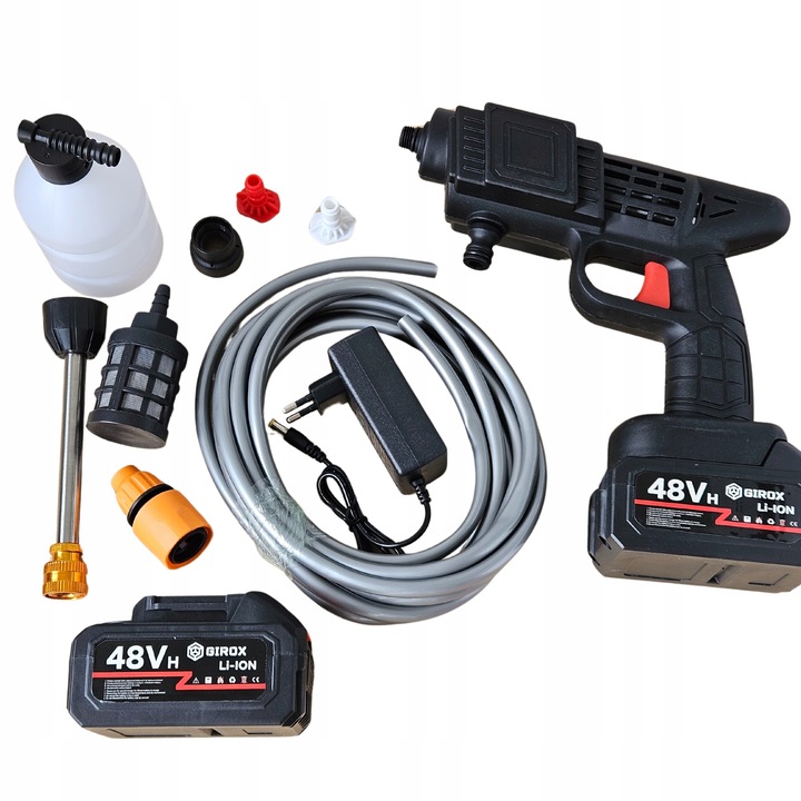 MYJKA CIŚNIENIOWA AKUMULATOROWA 2AH MYJKA SAMOCHODOWA PIANOWNICA WĄŻ