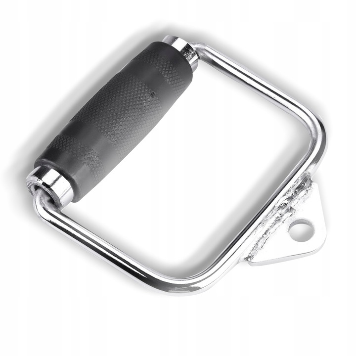 Uchwyt DO WYCIĄGU atlasu pojedynczy OBROTOWY Stalowy Ryflowany do Ćwiczeń