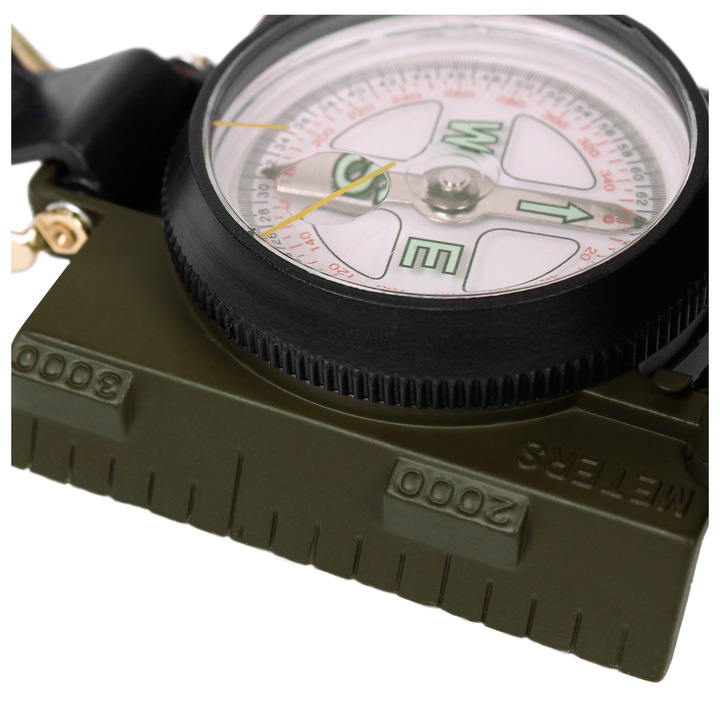 KOMPAS TURYSTYCZNY BUSOLA METALOWY MIL-TEC US RANGER PODŚWIETLANY OLIVE