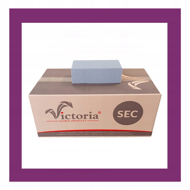 GĄBKA FLORYSTYCZNA VICTORIA SUCHA SZTUCZNE KWIATY KARTON OZDOBA MOCNA