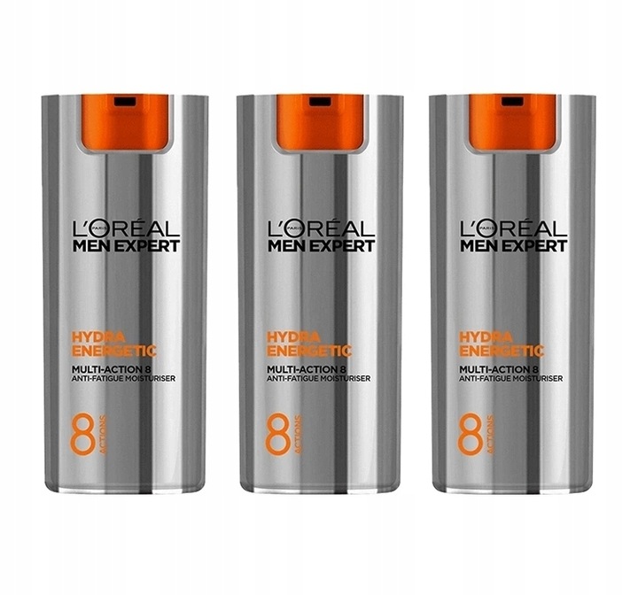 L'ORÉAL MEN EXPERT HYDRA ENERGETIC ZESTAW 3 X KREM 50 ML