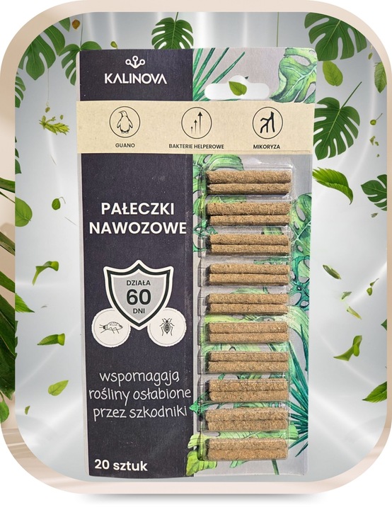 Pałeczki Nawozowe na Szkodniki Ziemiórki Przędziorki Tarczniki 100