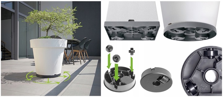 Podstawka na kółkach IPRR370 Podest pod donicę