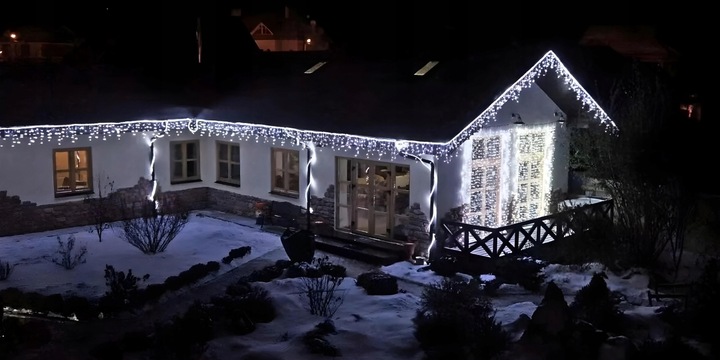 SOPLE ZEWNĘTRZNE IP44 LAMPKI LED ŚWIĄTECZNE 300LED 12M FLASH GRUBE PRZEWODY
