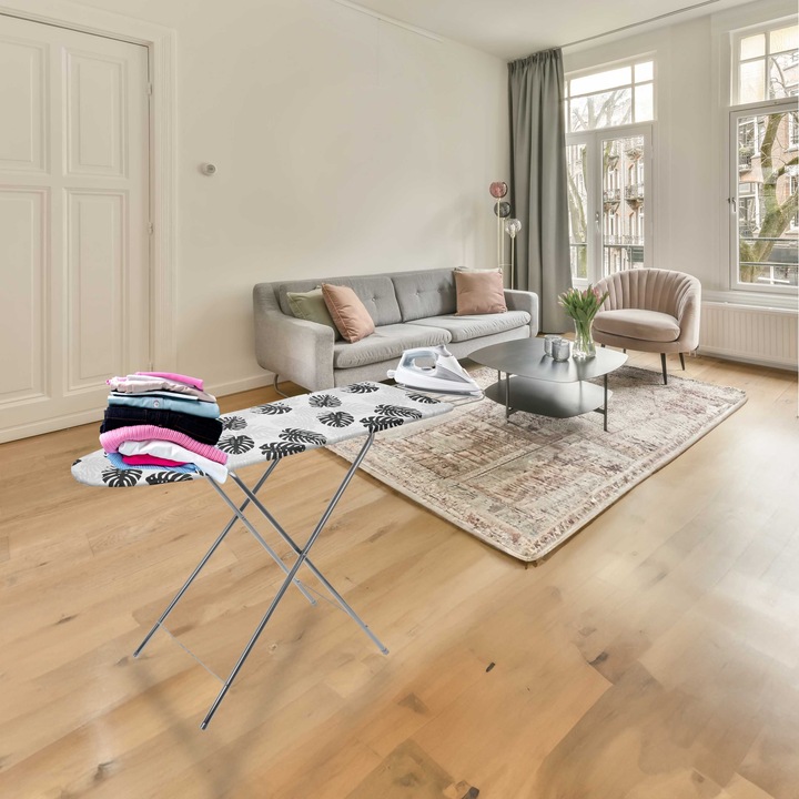 DESKA DO PRASOWANIA Z UCHWYTEM NA ŻELAZKO 100 X 30 STABILNA SKŁADANA