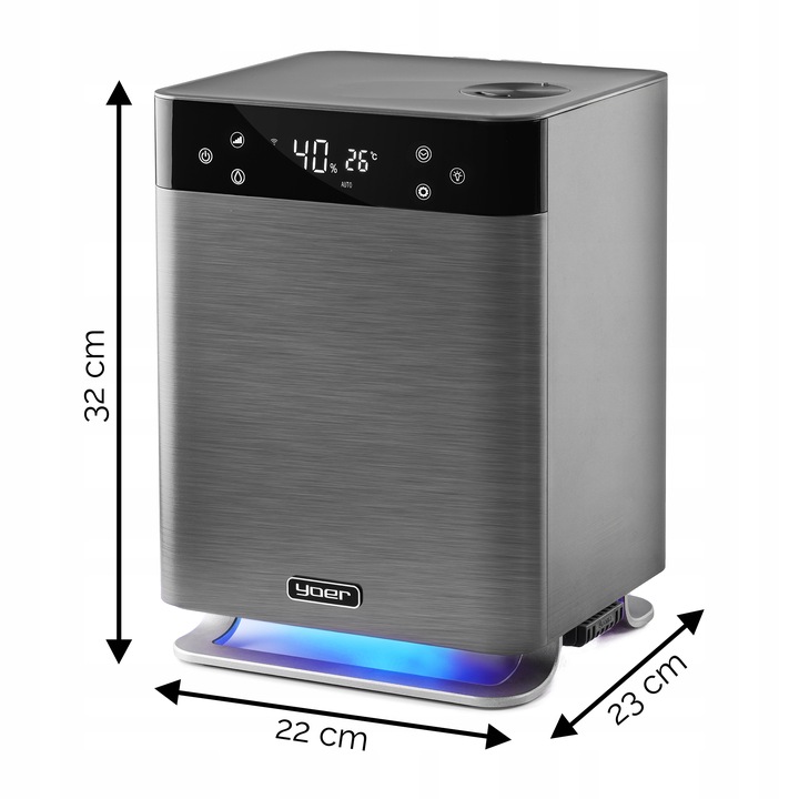 5w1 Nawilżacz powietrza Oczyszcza Jonizator Yoer AUTOMATYCZNY +Aromaterapia