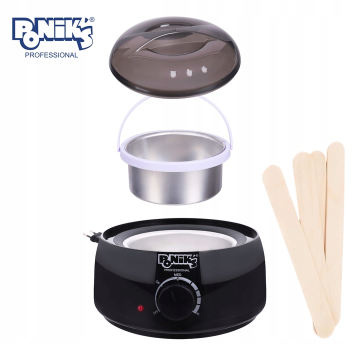 Podgrzewacz Do Wosku Zestaw Do Depiliacji Włosów Twardy Wosk 500g Patyczki