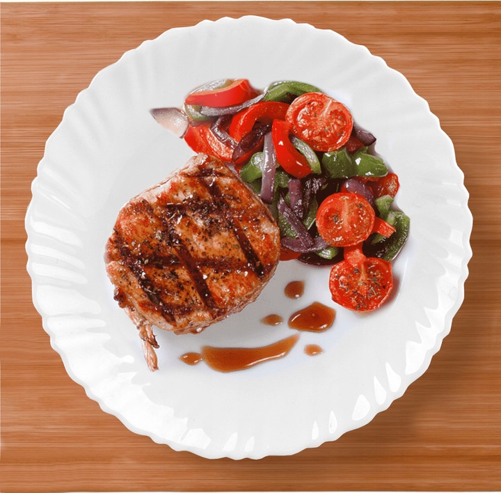 Zestaw 6 x talerzyk deserowy do serwowania przystawek przekąsek ciast 15cm